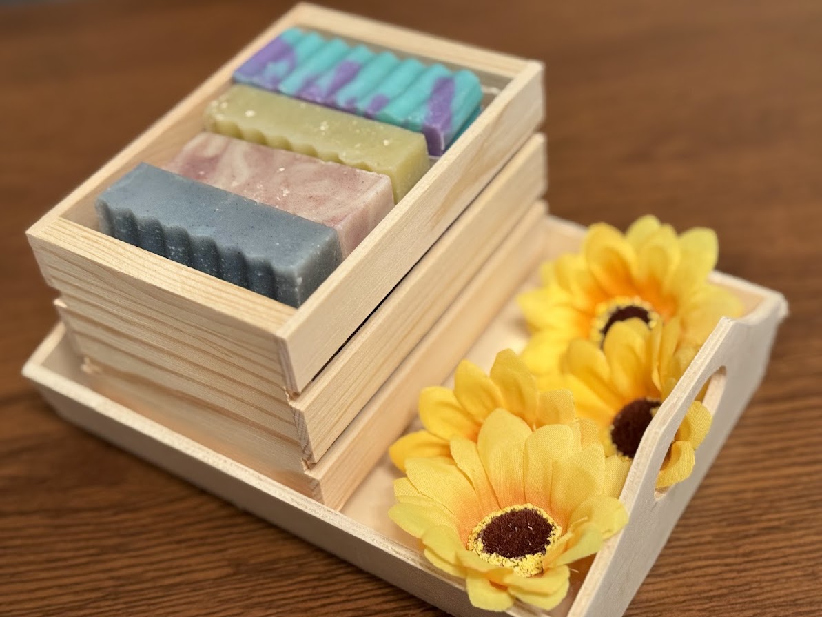 Soap Crates (Includes 4 Handmade Assorted Soaps)